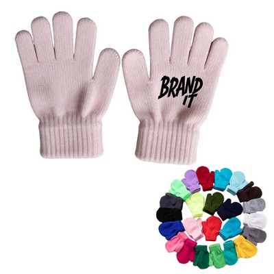 Warm Knitted Gloves For Toddler Aged 1-4