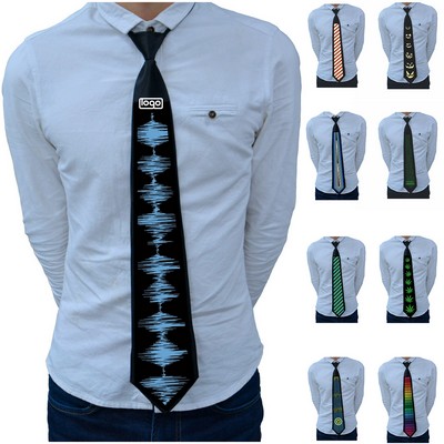 Nylon Adjustable LED Light Up Tie