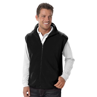 Blue Generation - Unisex 2-Pocket Micro Fleece Zip Front Vest