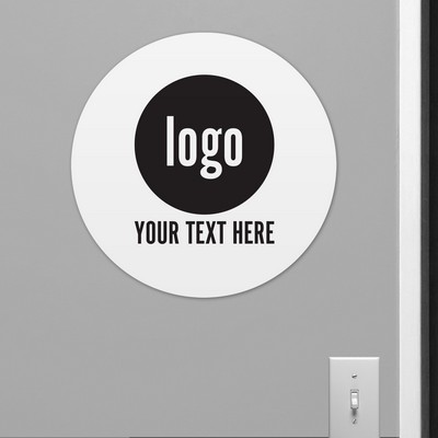 Personalized Corporate Logo Circle Shaped Sign