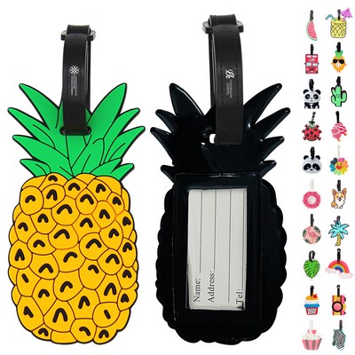 Soft PVC Luggage Tags In Custom Shapes