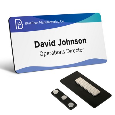 Name Badge 3" X 1.5" With Full Color Logo