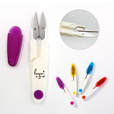 Portable Mini Sewing Scissors With Safety Cap