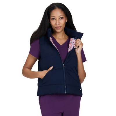 koi - Essentials - Women's Two-Pocket Nula Puffer Vest
