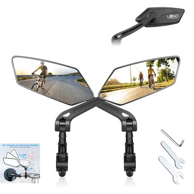 1 Pair Safe Rearview Handlebar Bike Mirror