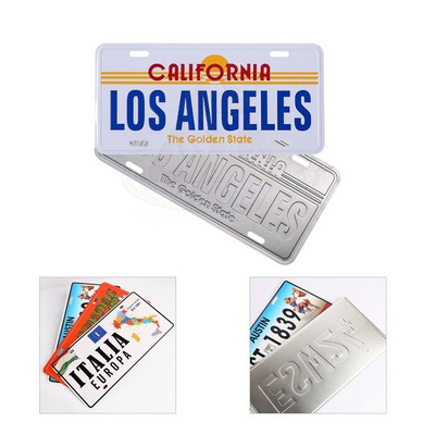Embossed Auto License Plate