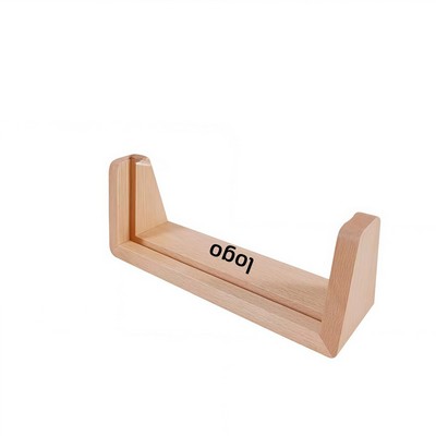 Black Walnut U-Shaped LED Light Base for Acrylic Photo Frame or Desk Calendar