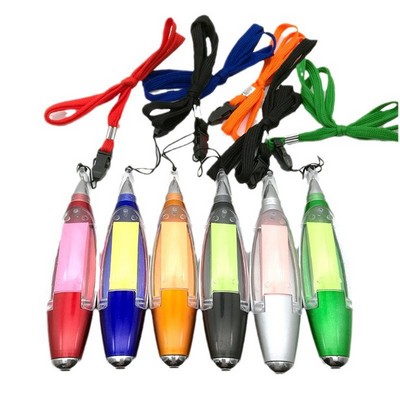 Multifunctional Lanyard Sticky Note Pen