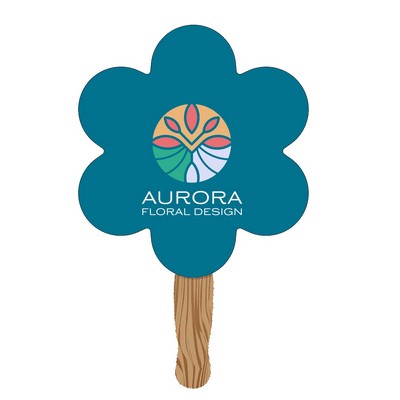 Hand Held Paper Fan - Flower
