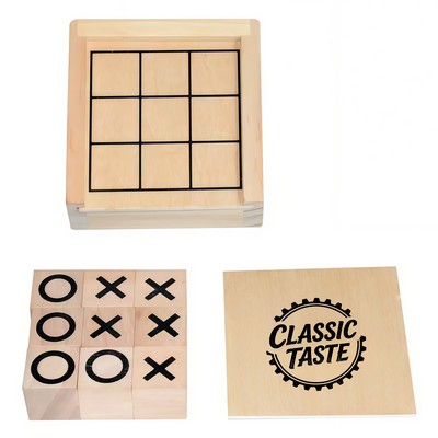 Wooden Tic Tac Toe Board Game