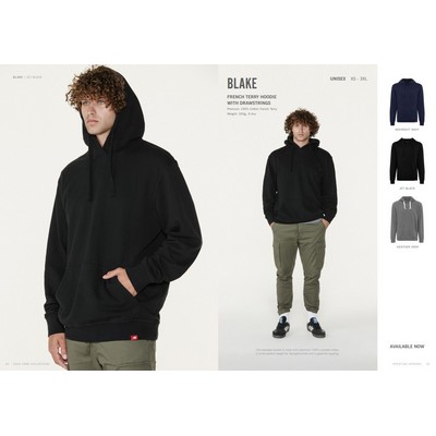 Blake Draw-string Unisex Hooded Sweatshirt