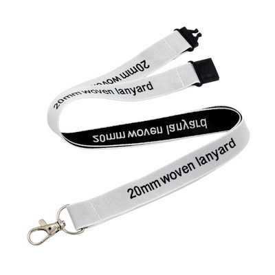Custom Woven Lanyard with Safety Breakaway