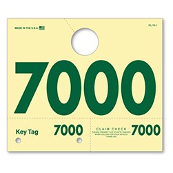 RL-78 3 & 4 Digit Service Dispatch Number Tag 7000-7999
