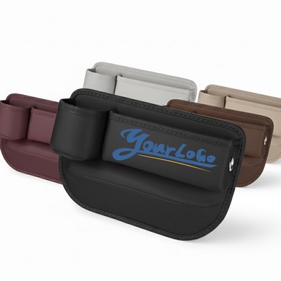 Premium Leather Car Seat Gap Organizer