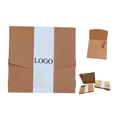 Customizable Kraft Paper T- Shirt Wrapping Envelope Box