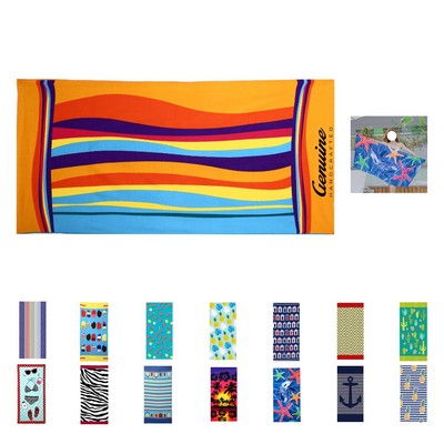 Plush Cotton Beach Towel