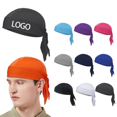 Sweat-Wicking, Brimless Pirate Cap Headscarf