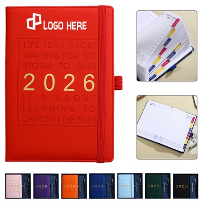 2026 A5 Daily Planner Set W/ Pen, Refill, And Gift Box