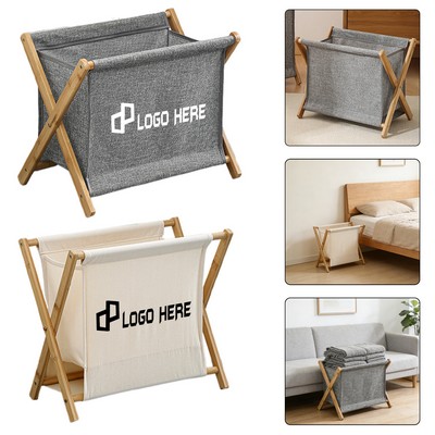 Cotton & Linen Foldable Dirty Clothes Basket - Size S