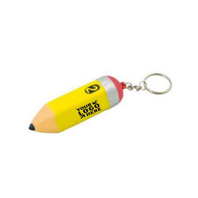 Pencil Stress Reliever With Keychain
