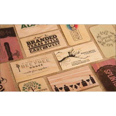 Wood Veneer Business Cards