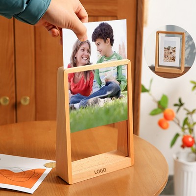 Wooden Desktop Display Photo Frame