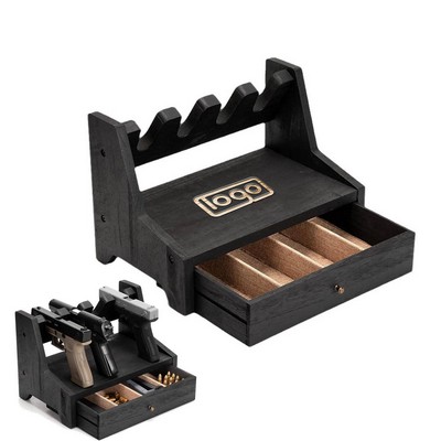 Wood Rack Holder for Gun Cabinet Accessories