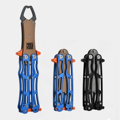 Foldable Aluminum Alloy Butterfly Style Fish Gripper