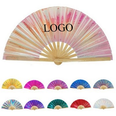 Hand Held Silk Bamboo Fans