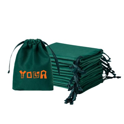 Flannel Drawstring Jewelry Storage Bag