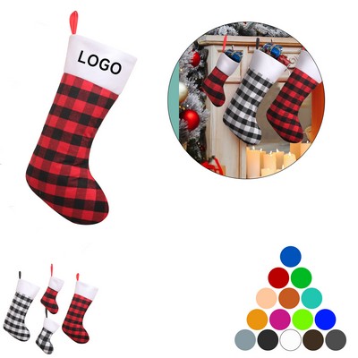 Plaid Christmas Stockings