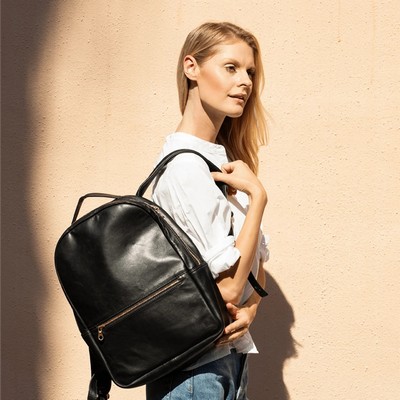 Marin Black Travel Backpack