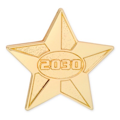 2030 Gold Star Lapel Pin
