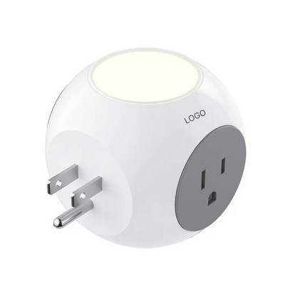 Multi-Functional Power Strip & Fast Charger Desktop Power Hub with USB-C & USB-A Ports Wall Plug