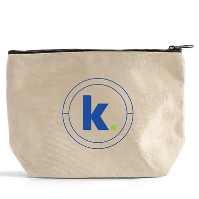 Large Canvas Cosmetic Pouch