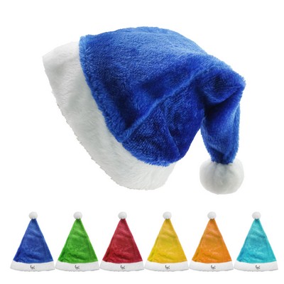 Thick Velvet Colored Christmas Hat