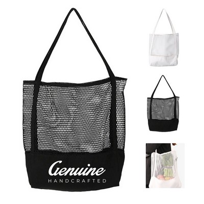 Cotton Reusable Mesh Market Bag