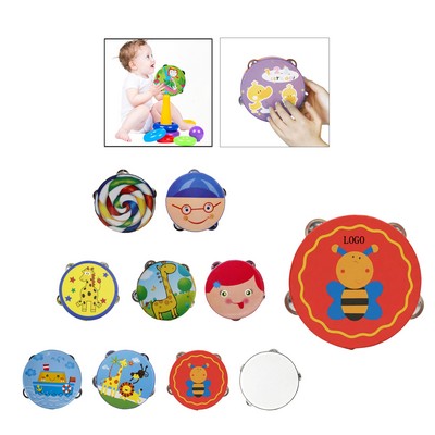 Child Friendly Wooden Tambourine