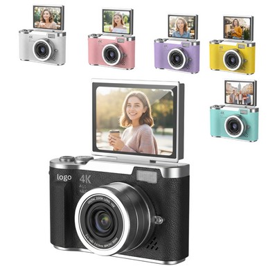 4K Flip-Screen Retro Vlogging Camera Kit