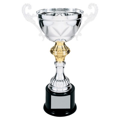 Metal Cup with Handles Trophy on Plastic Base - ACU09
