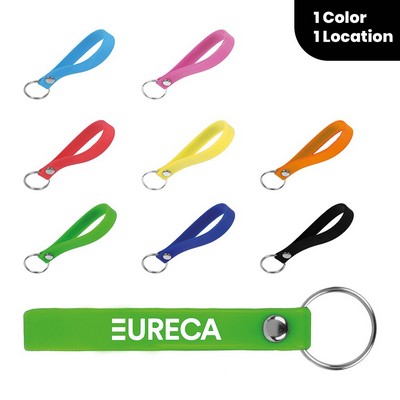 Custom Printed Bracelet Silicone Keychain
