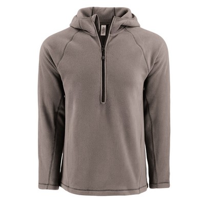 Clique Powder Recycled Fleece Mens Half Zip Hooded Pullover