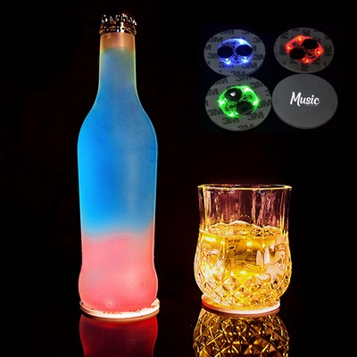 LED illuminated Round EVA Cupstickers