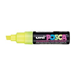 Fluorescent Yellow Small Posca Paint Windshield Marker