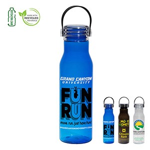 "CityLine" 20 Oz. Recycled Bottle with Silicone Carry Strap