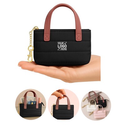 Cute Mini Tote Keychain&Fancy Coin Pouch