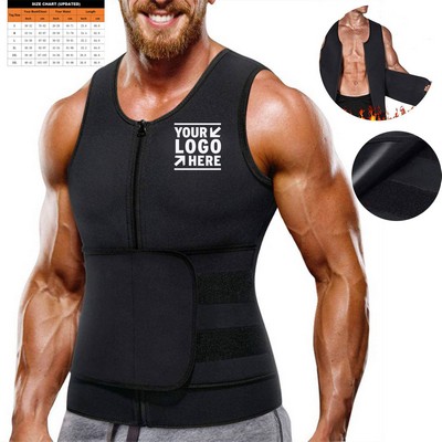 Adjustable Belt Neoprene Body Shaping Vest for Men