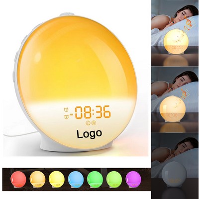 Sunrise Simulation Alarm Clock With FM Radio & RGB Atmosphere Light