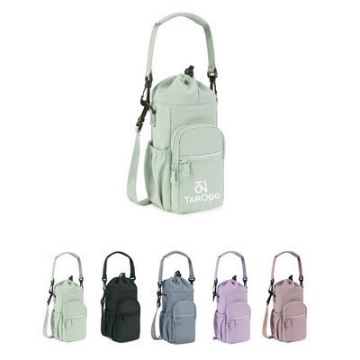 Crossbody Insulated Water Bottle Holder W/ Inner Aluminum Foil Liner