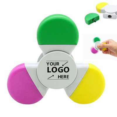 Fidget Spinner 3-Color Highlighter